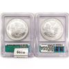Image 2 : [2] American Silver Eagle ICG MS69 2005-2006