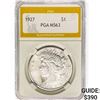 1927 Silver Peace Dollar PGA MS63