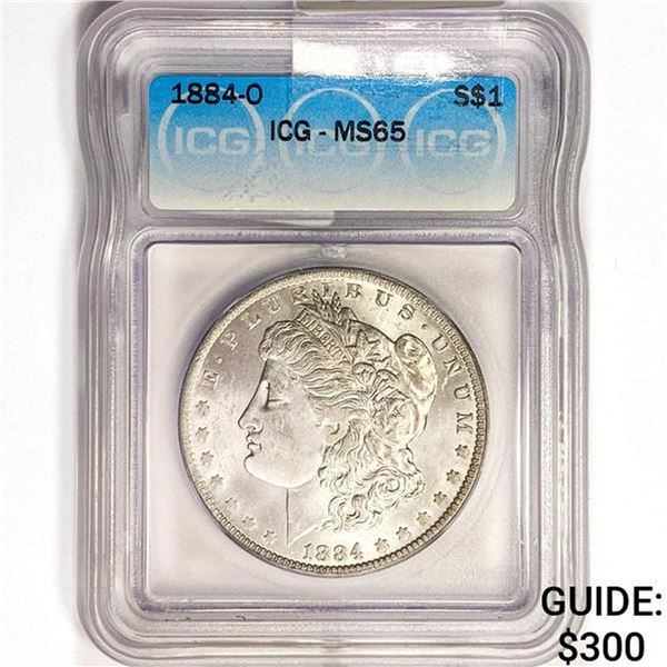 1884-O Morgan Silver Dollar ICG MS65