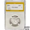 Image 1 : 1901 Barber Quarter PGA MS60