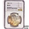 Image 1 : 1885-O Morgan Silver Dollar NGC MS63