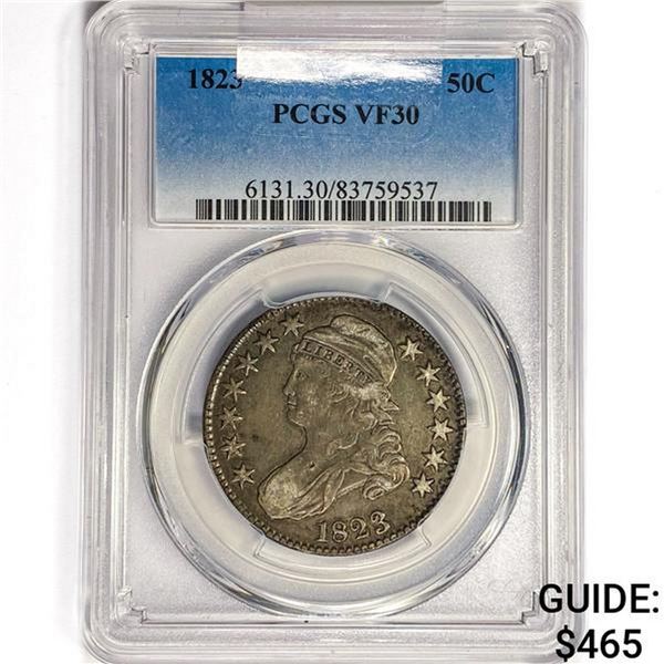 1823 Capped Bust Half Dollar PCGS VF30
