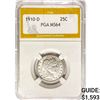 Image 1 : 1910-D Barber Quarter PGA MS64