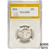 Image 1 : 1920 Standing Liberty Quarter PGA MS60