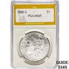 1880-S Morgan Silver Dollar PGA MS65