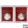 [2] Morgan Silver Dollar PICC MS65 1879-1880