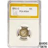 Image 1 : 1892-O Barber Dime PGA MS64