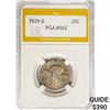 Image 1 : 1929-D Standing Liberty Quarter PGA MS62