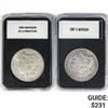 [2] Morgan Silver Dollars AU 1882-1887
