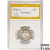 1936-D Washington Silver Quarter PGA MS63