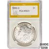 1890-O Morgan Silver Dollar PGA MS63+