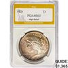 Image 1 : 1921 Silver Peace Dollar PGA MS63 High Relief