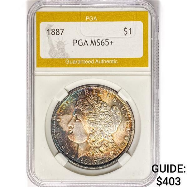 1887 Morgan Silver Dollar PGA MS65+