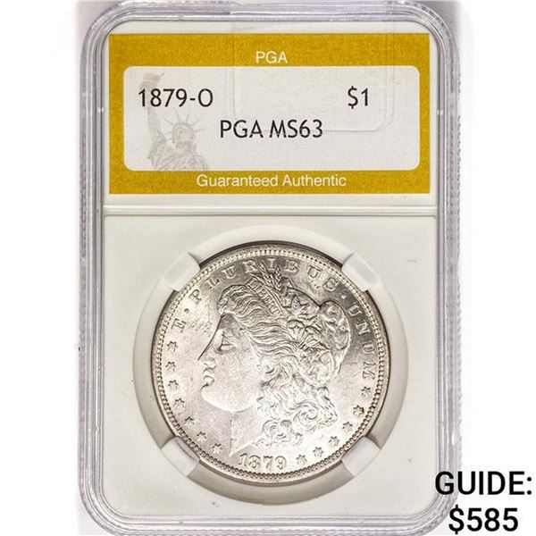 1879-O Morgan Silver Dollar PGA MS63