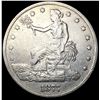 Image 1 : 1877 Silver Trade Dollar ABOUT UNCIRCULATED