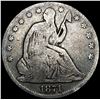 Image 1 : 1871 Seated Liberty Half Dollar NICELY CIRCULATED