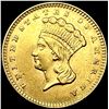 Image 1 : 1857 Rare Gold Dollar UNCIRCULATED