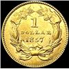 Image 2 : 1857 Rare Gold Dollar UNCIRCULATED