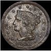 Image 1 : 1853 Braided Hair Large Cent CLOSELY UNCIRCULATED