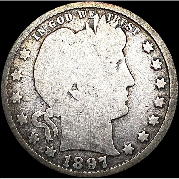 1897-S Barber Quarter NICELY CIRCULATED