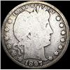 Image 1 : 1897-S Barber Quarter NICELY CIRCULATED