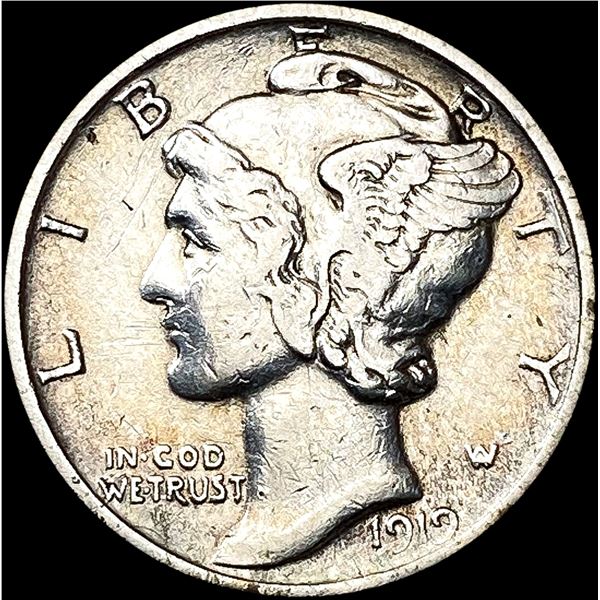 1919 Mercury Dime CLOSELY UNCIRCULATED