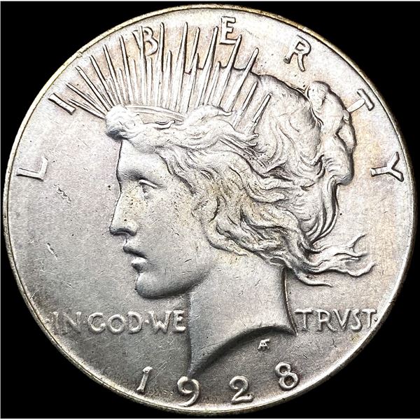 1928 Silver Peace Dollar CLOSELY UNCIRCULATED