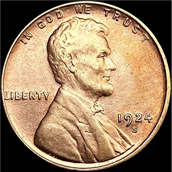 1924-S Wheat Cent CHOICE BU