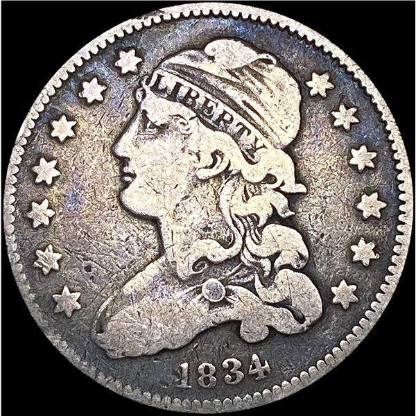 1834 Capped Bust Quarter NICELY CIRCULATED