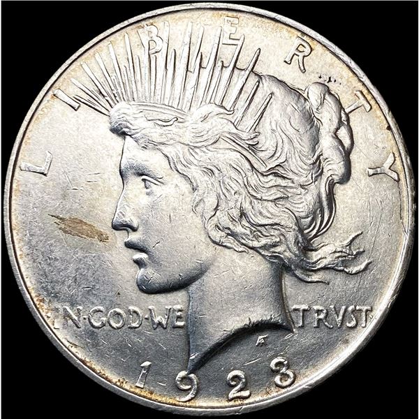 1923-D Silver Peace Dollar CHOICE AU