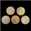 [5] RED Indian Head Cents [1900, 1905, 1906, 1907,