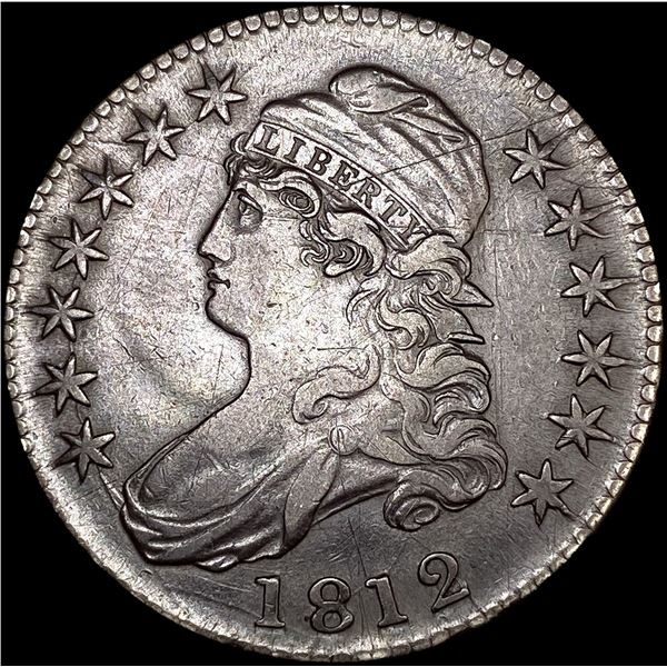 1812 Capped Bust Half Dollar ABOUT UNCIRCULATED