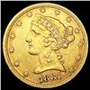 Image 1 : 1881 $5 Gold Half Eagle CLOSELY UNCIRCULATED