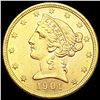 Image 1 : 1901 $5 Gold Half Eagle UNCIRCULATED