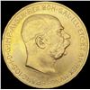1915 Austria .9802oz Gold 100 Corona UNCIRCULATED