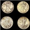 [4] Walking Half Dollars (1917, 1937-S, 1941-S, 19