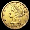 1852 $5 Gold Half Eagle NEARLY UNCIRCULATED