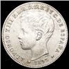Image 1 : 1895 Puerto Rico Silver 20 Centavos UNCIRCULATED