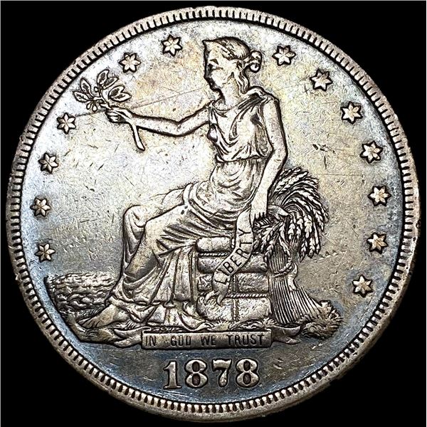 1878-S Silver Trade Dollar CLOSELY UNCIRCULATED