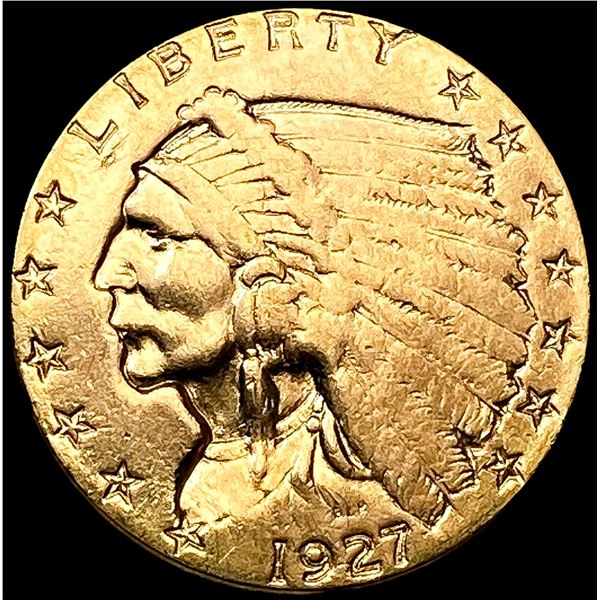 1927 $2.50 Gold Quarter Eagle ABOUT UNCIRCULATED