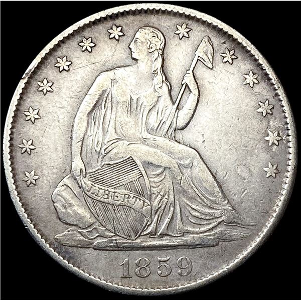 1859-O Seated Liberty Half Dollar CLOSELY UNCIRCUL