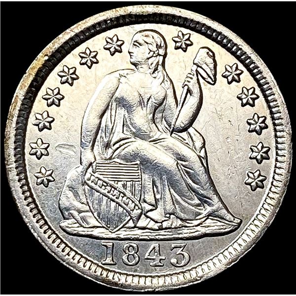 1843 Seated Liberty Dime UNCIRCULATED