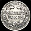 Image 2 : 1853 Arws Seated Liberty Half Dime CLOSELY UNCIRCU