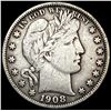 Image 1 : 1908-D Barber Half Dollar NICELY CIRCULATED