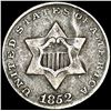 Image 1 : 1852 Silver Three Cent LIGHTLY CIRCULATED