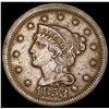 Image 1 : 1853 Braided Hair Large Cent CLOSELY UNCIRCULATED