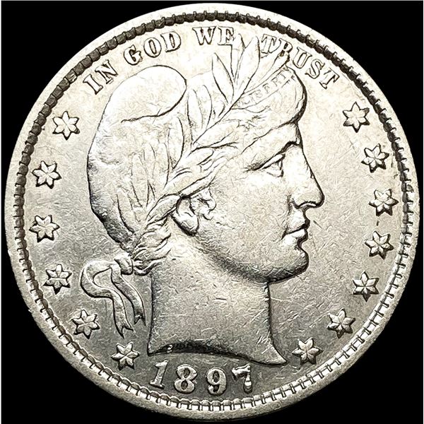1897 Barber Quarter NEARLY UNCIRCULATED