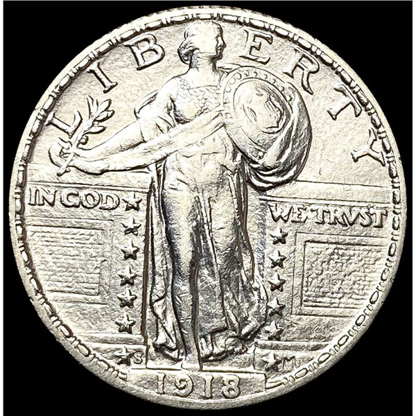 1918-S Standing Liberty Quarter CLOSELY UNCIRCULAT