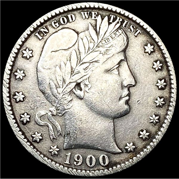 1900-S Barber Quarter NEARLY UNCIRCULATED
