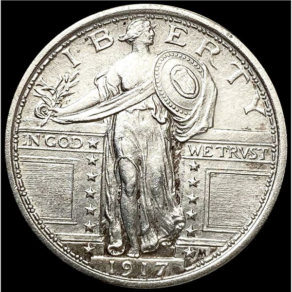 1917 FH Standing Liberty Quarter GEM BU